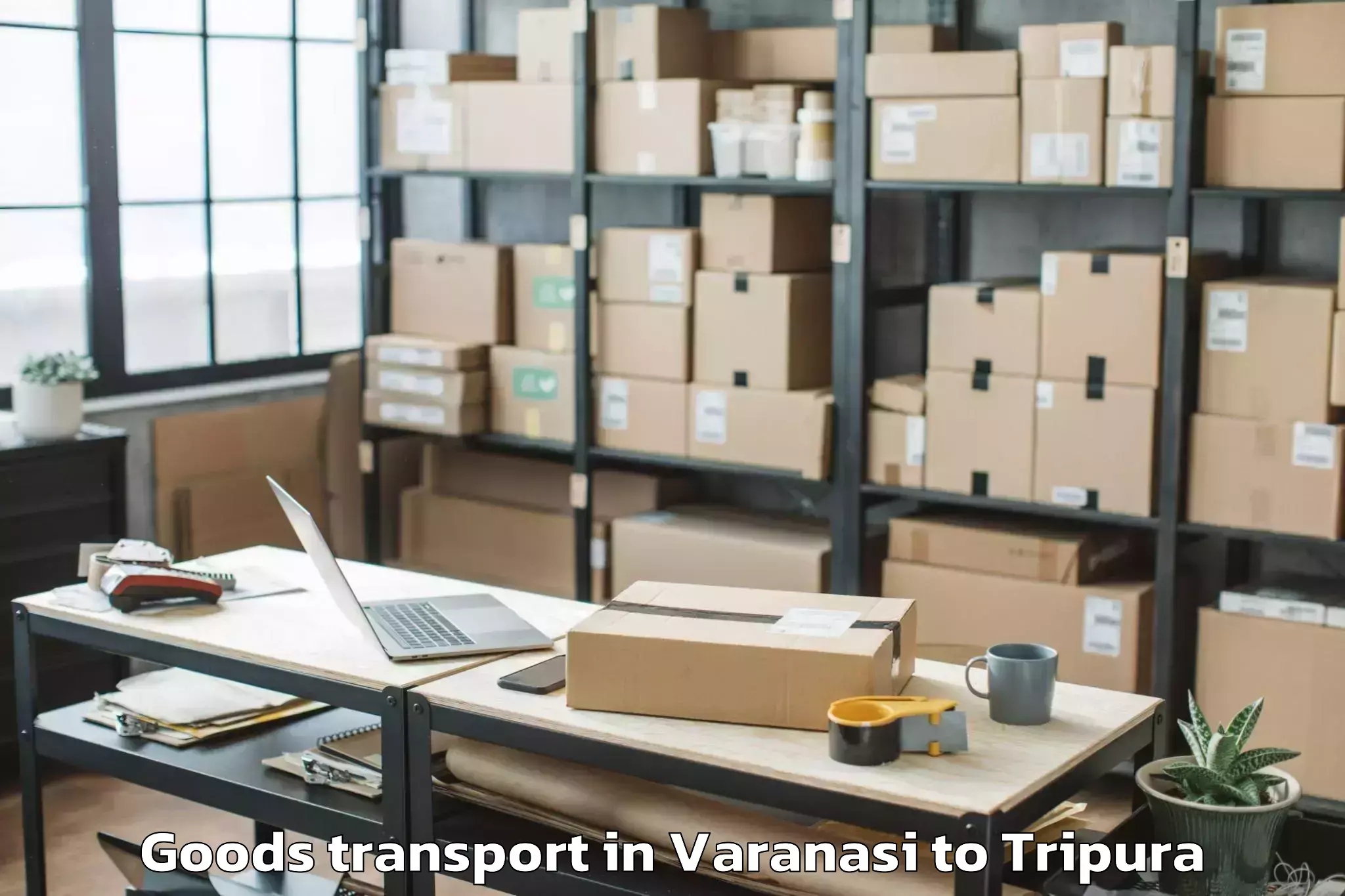 Expert Varanasi to Kamalpur Goods Transport